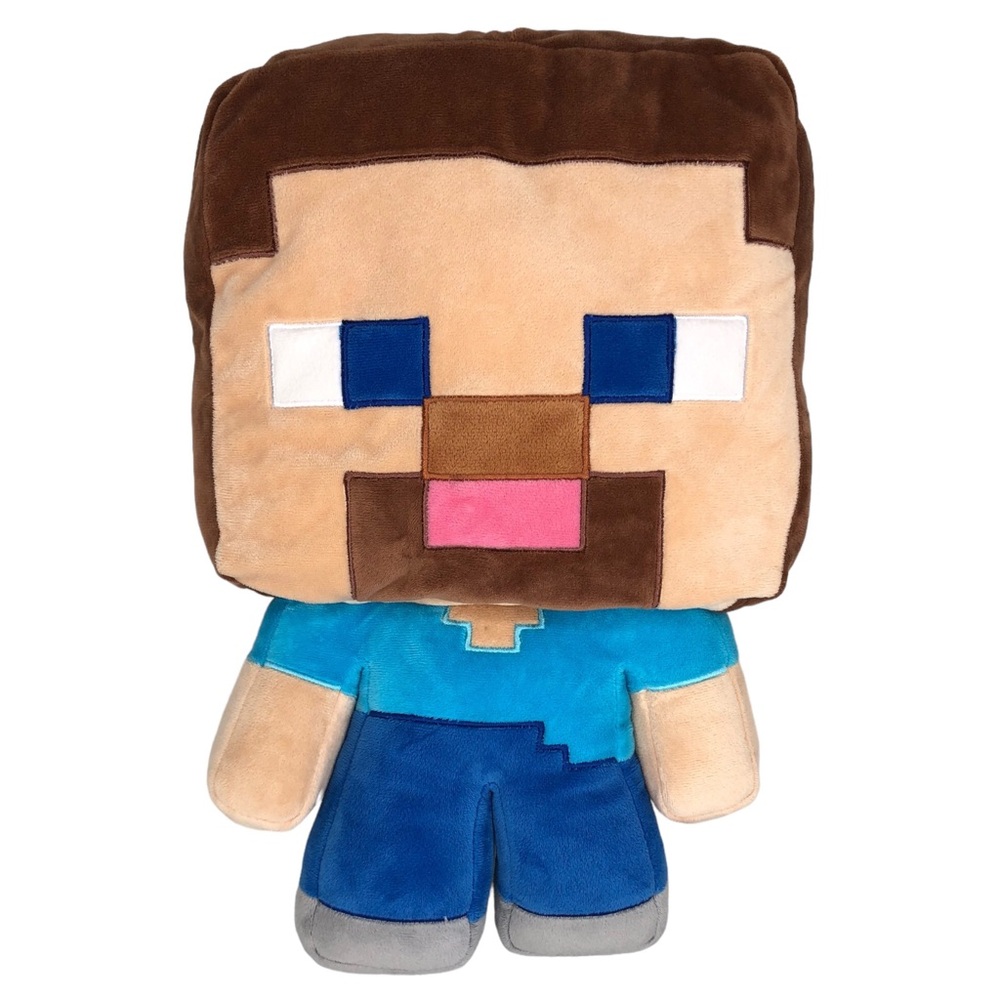 Minecraft Steve Big Head Stuffed Plush 16.5” TALL